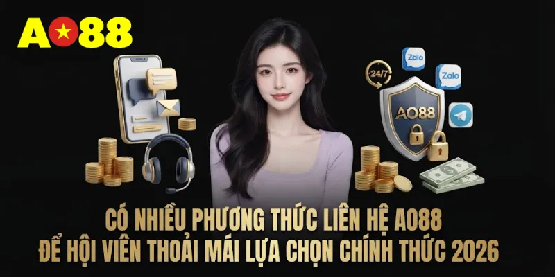 Có nhiều phương thức liên hệ AO88 để hội viên thoải mái lựa chọn