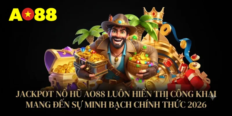 Jackpot Nổ hũ AO88 luôn hiển thị công khai mang đến sự minh bạch