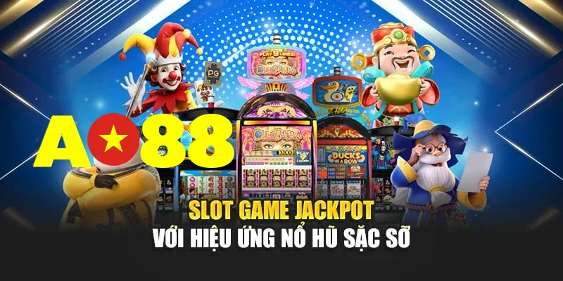 Slot game Jackpot với hiệu ứng nổ hũ sặc sỡ